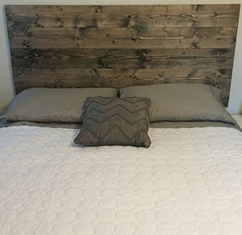 King Ebony Rustic, Chic Wood Headboard