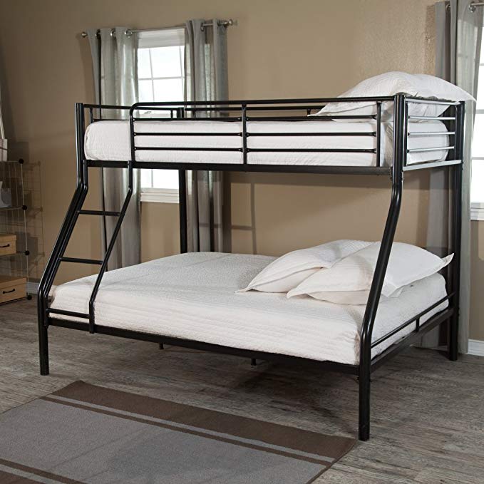 Duro Wesley Twin over Full Bunk Bed - Black