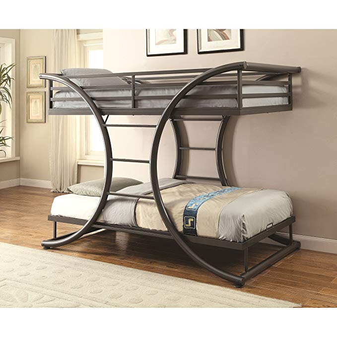 Coaster Twin/Twin Bunk Bed (Gunmetal), 461078