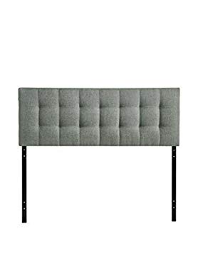 Full Size Upholstered Tufted Headboard (Gray)