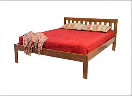 The Danforth Platform Bed Frame (TwinXL, Golden Oak)