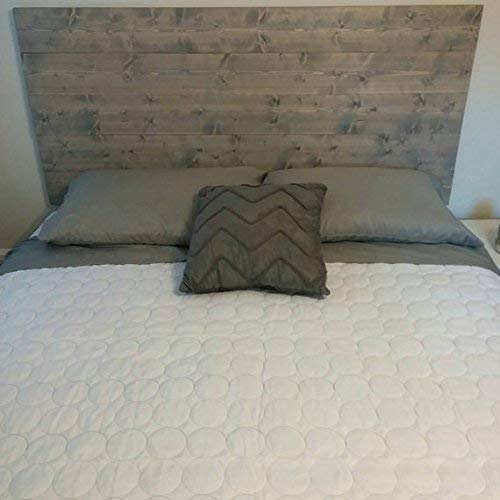 King Grey Rustic Wood Headboard, Chic