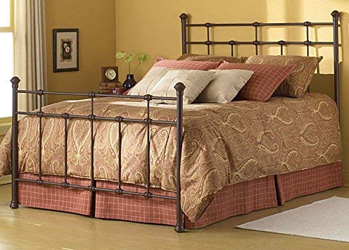 Stanley Queen-size Steel Bed - Elegant Traditionally-styled -