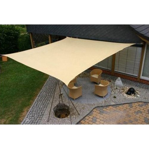 Modern Home Sail Shade Rectangle (16' x 12') - Beige