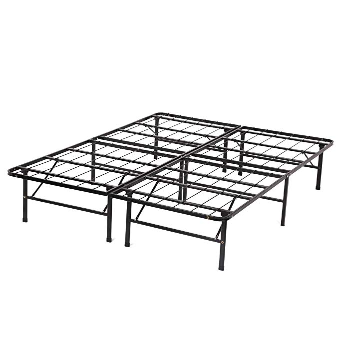 PayLessHere Bed Frame Box Spring Queen Folding Metal Mattress Foundation