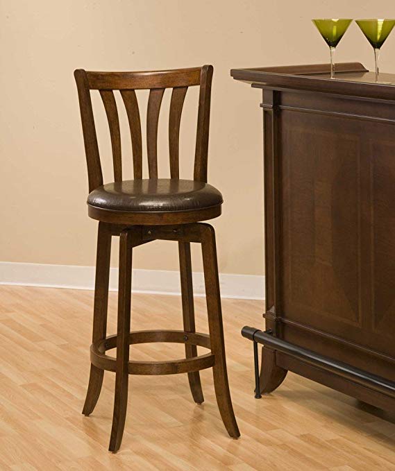 Hillsdale Savana Swivel Counter Stool, Cherry