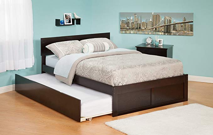 Atlantic Furniture Orlando Urban Twin Trundle Platform Bed in Espresso