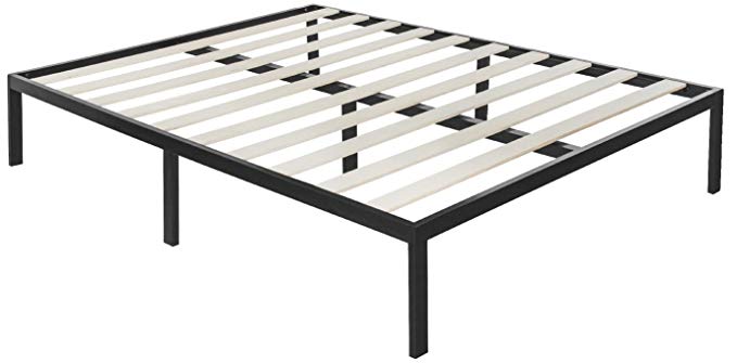 Zinus Modern Studio 14 Inch Platform 1000 Metal Bed Frame / Mattress Foundation / no Boxspring needed / Wooden Slat Support / Good Design Award Winner, Full