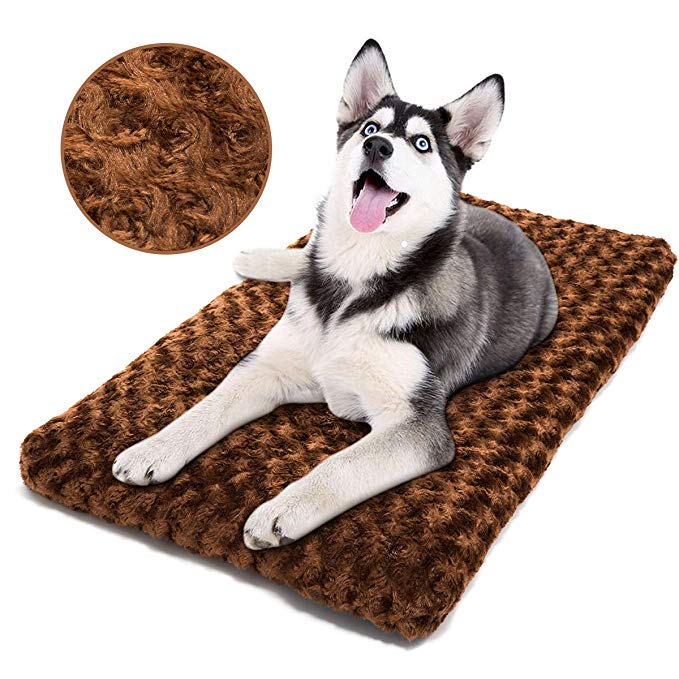 perpets Dog Bed Ultra Soft Crate Pad Home Washable Mat Dogs Cats Crate