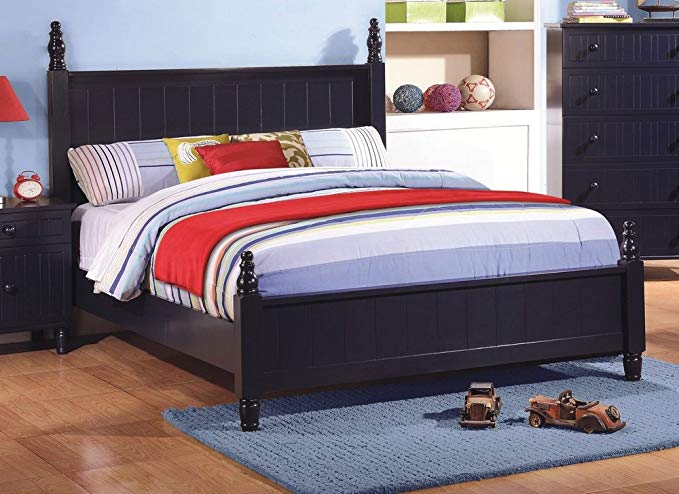 Coaster 400691F-CO Zachary Full Poster Bed, Navy Blue