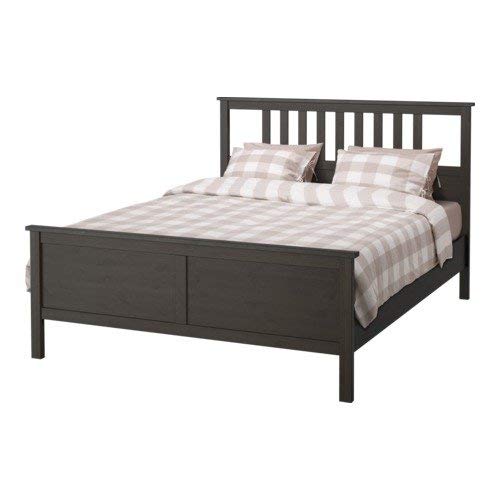 Ikea Hemnes Full Bed Frame Black-brown Wood