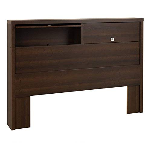 Atlin Designs 2 Door Full Queen Bookcase Headboard in Espresso