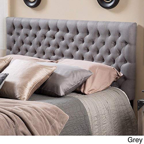 Grey Tufted Headboard Full Size /Queen Button Nailed Headboard Is an Easy Diy Headboard. Tall Tufted Headboard and Is a Padded Headboard Full Size Studded Headboard