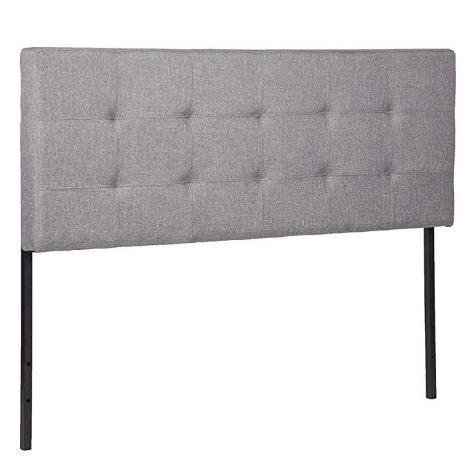 Headboard Fabric Modern Tufted Lily Upholstered for Queen Size