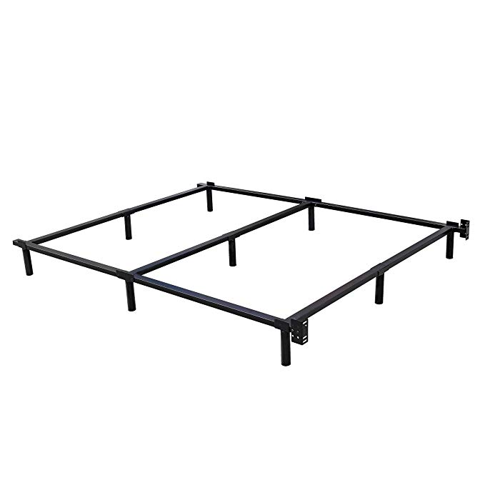 Swascana STT Heavy Duty Easy Assemble Steel Bed Frame Box Spring and Mattress Foundation (Queen)