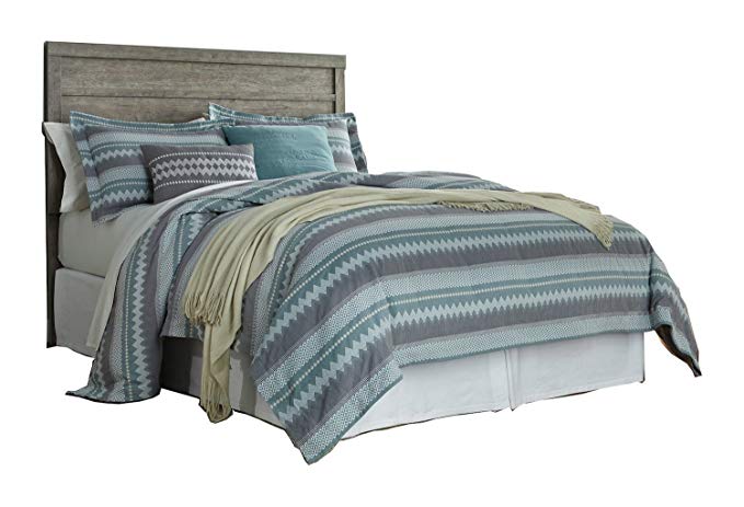 Ashley Culverbach Queen Panel Headboard Weathered Driftwood in Gray