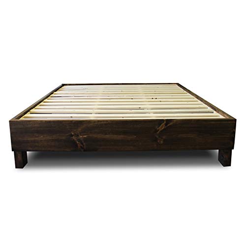 Rustic Wood Platform Bed Frame