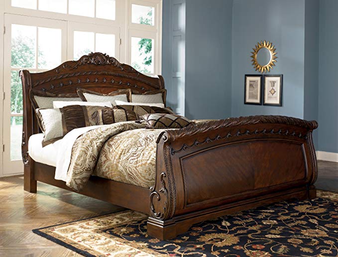 Ashley North Shore 5/0 Queen Sleigh Bed B553 ...Best Seller