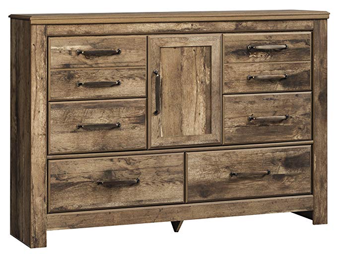 Ashley Blaneville Eight Drawer Of Dresser In Brown