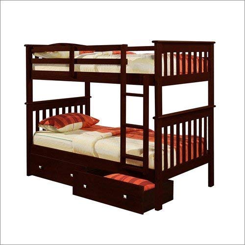 T/T MISSION BUNK BED - DARK CAPPUCINO