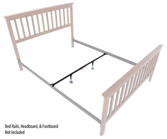 InstantLift IL-1 Full/Queen Center Support System for Metal Bed Rails, 1 Rail, 2 Legs