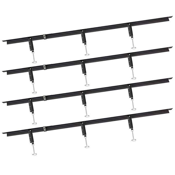 Glideaway Bed Frame Support System - Your Perfect Choice for Heavy Duty Center Support - Premium Metal Support Bars for Your Mattress, Waterbed, Bed Rails