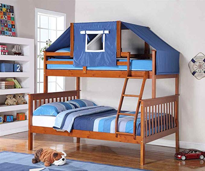 Donco Kids Twin Over Full Mission Bunk Bed