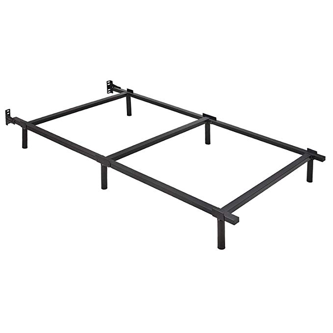 ZIYOO 7 Inch Adjustable Metal Bed Frame Base for Box Spring, Twin/Twin XL