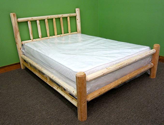 Midwest Log Furniture - Premium Log Bed - Queen