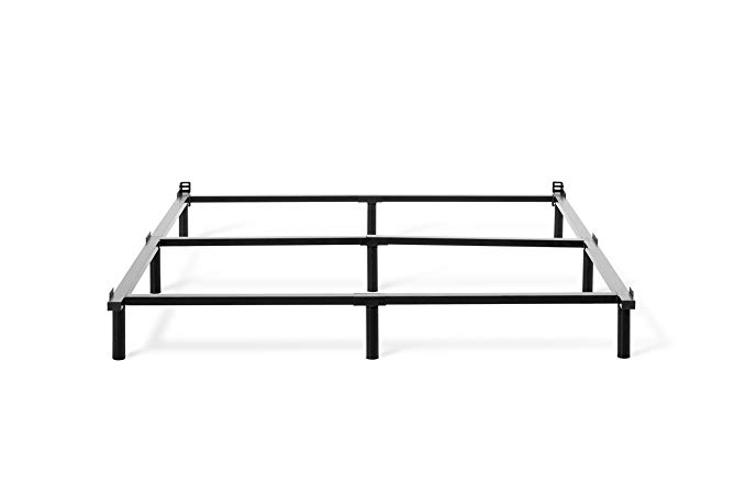 Tuft & Needle Metal Base Bed Frame for Queen Mattress by Simple Tool-Less Assembly | Powder-Coated Black Steel | 5-Year Warranty