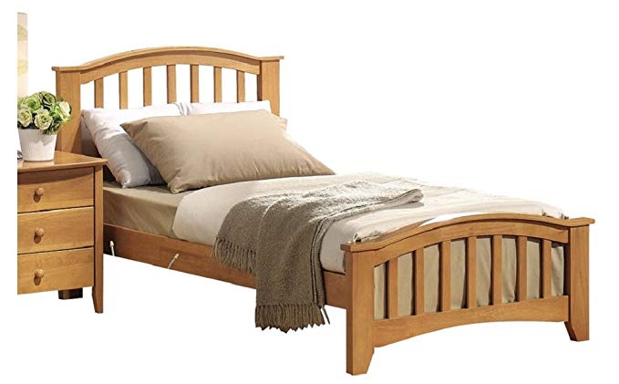 Major-Q Traditional Mission Style Solid Wood Frame Twin Bed (7008940T)