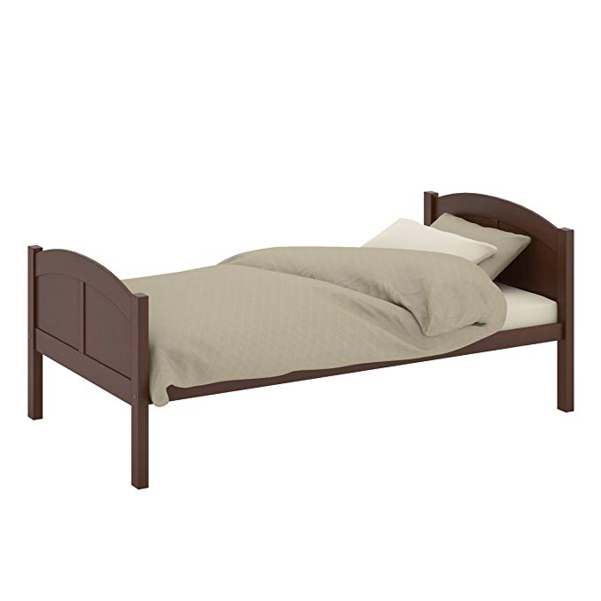 CorLiving BCC-578-S Concordia Solid Wood Bed, Single, Espresso Brown Stained