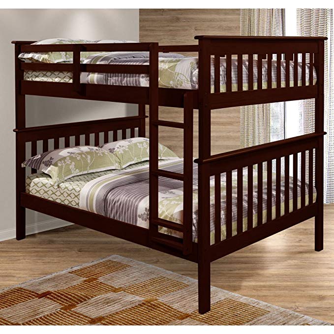 F/F MISSION BUNK BED - DARK CAPPUCINO