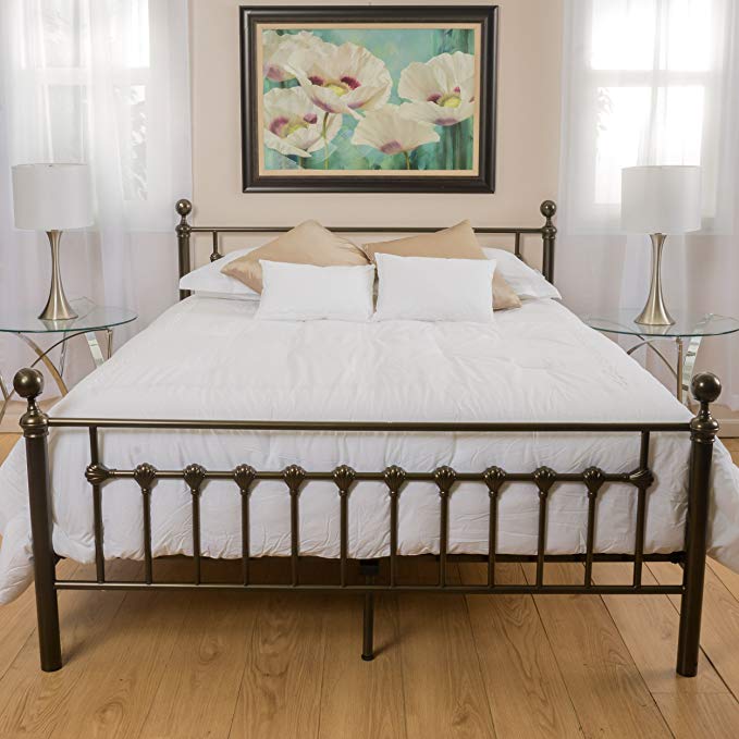 Bradford Cal King Dark Copper Gold Bed Frame