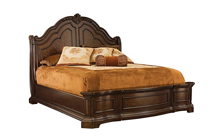 Samuel Lawrence Edington King Sleigh Headboard in Brown